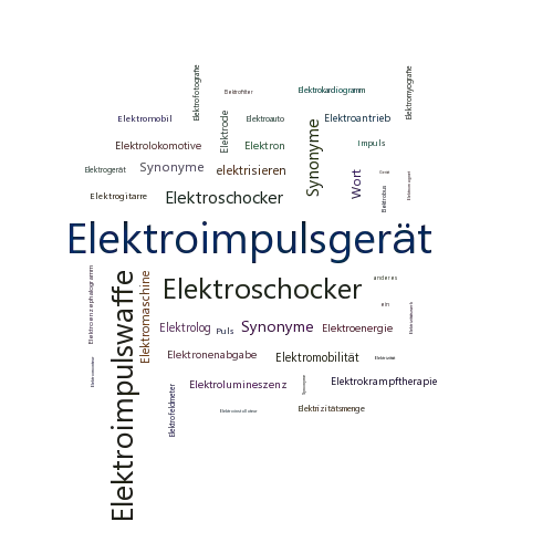 Ein anderes Wort für Elektroimpulsgerät - Synonym Elektroimpulsgerät