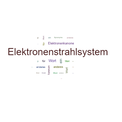 Ein anderes Wort für Elektronenstrahlsystem - Synonym Elektronenstrahlsystem