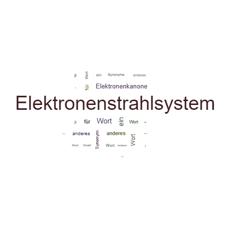 Ein anderes Wort für Elektronenstrahlsystem - Synonym Elektronenstrahlsystem