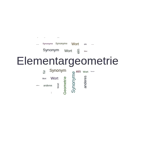 Ein anderes Wort für Elementargeometrie - Synonym Elementargeometrie