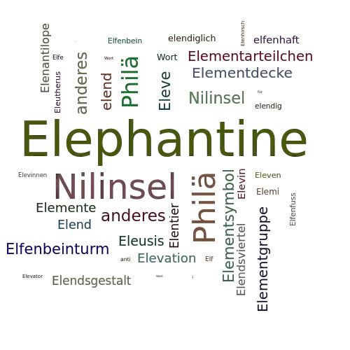 Ein anderes Wort für Elephantine - Synonym Elephantine
