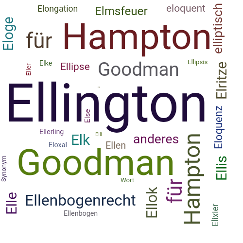 Ein anderes Wort für Ellington - Synonym Ellington