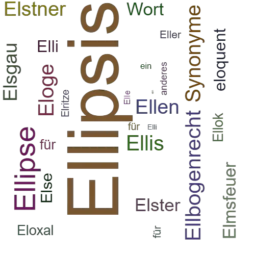 Ein anderes Wort für Ellipsis - Synonym Ellipsis