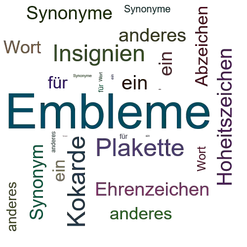 Ein anderes Wort für Embleme - Synonym Embleme