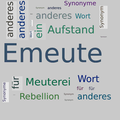 Ein anderes Wort für Emeute - Synonym Emeute