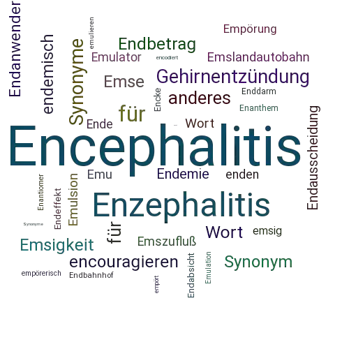 Ein anderes Wort für Encephalitis - Synonym Encephalitis