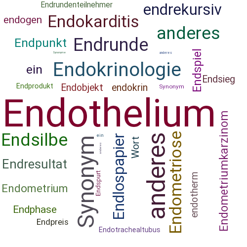 Ein anderes Wort für Endothel - Synonym Endothel