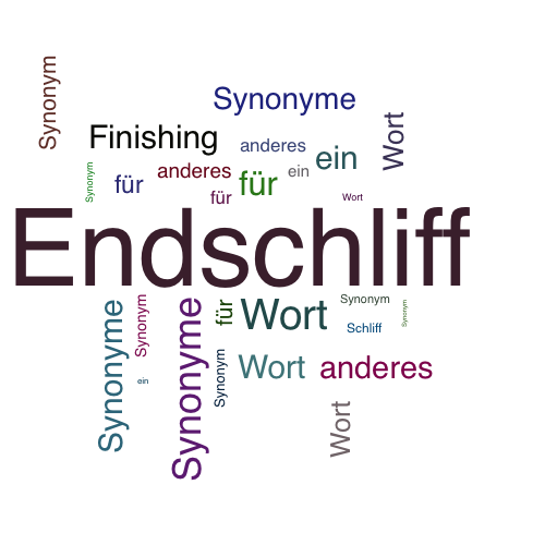 Ein anderes Wort für Endschliff - Synonym Endschliff