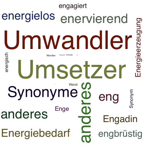 Ein anderes Wort für Energieumwandler - Synonym Energieumwandler