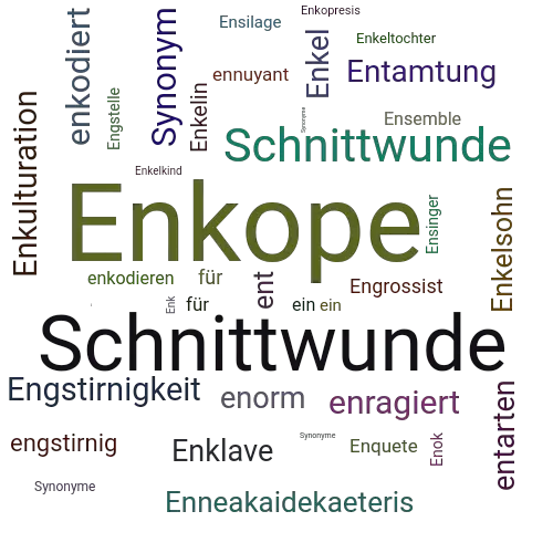 Ein anderes Wort für Enkope - Synonym Enkope