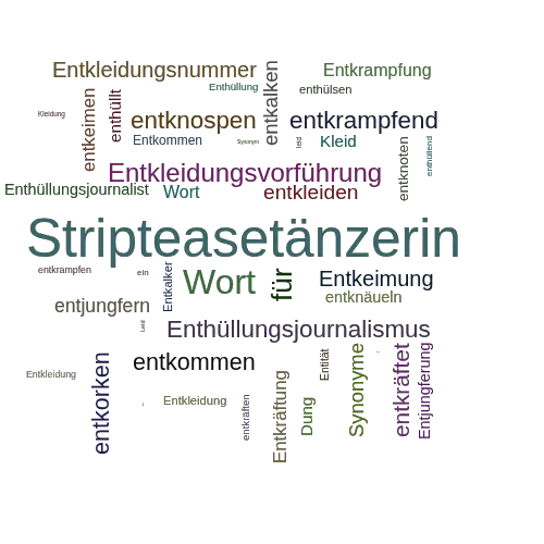 Ein anderes Wort für Entkleidungskünstlerin - Synonym Entkleidungskünstlerin