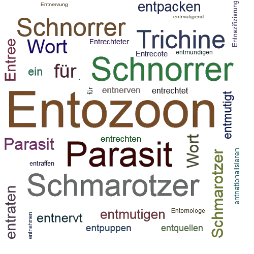 Ein anderes Wort für Entozoon - Synonym Entozoon