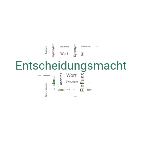 Ein anderes Wort für Entscheidungsmacht - Synonym Entscheidungsmacht