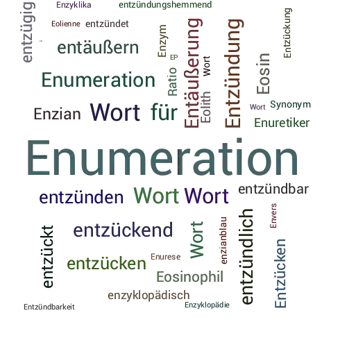 Ein anderes Wort für Enumeratio - Synonym Enumeratio