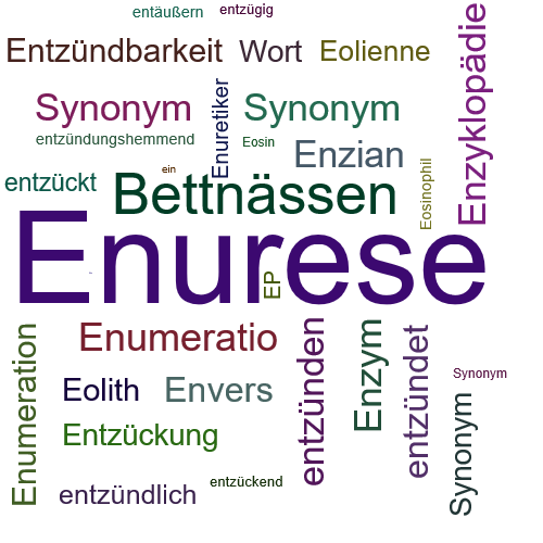 Ein anderes Wort für Enurese - Synonym Enurese