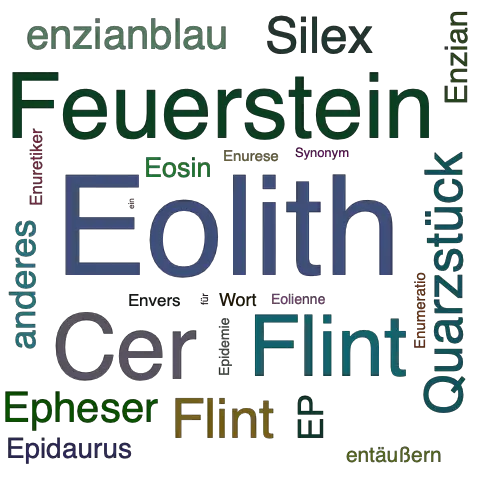 Ein anderes Wort für Eolith - Synonym Eolith