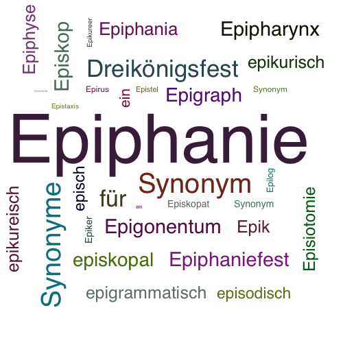 Ein anderes Wort für Epiphanie - Synonym Epiphanie