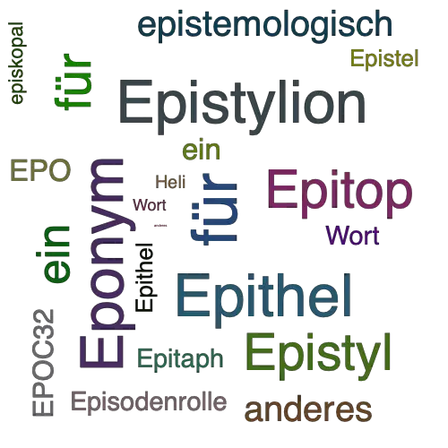 Ein anderes Wort für Epitheliom - Synonym Epitheliom