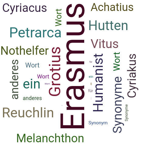Ein anderes Wort für Erasmus - Synonym Erasmus