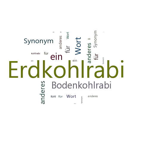 Ein anderes Wort für Erdkohlrabi - Synonym Erdkohlrabi