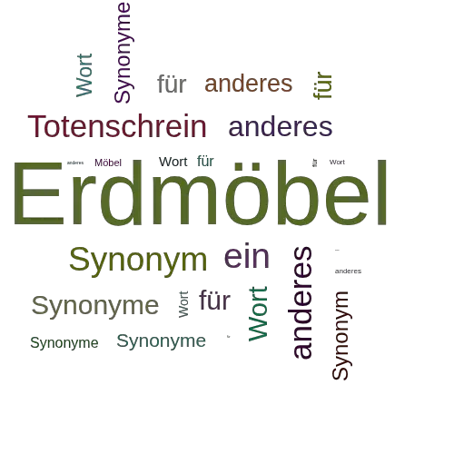 Ein anderes Wort für Erdmöbel - Synonym Erdmöbel