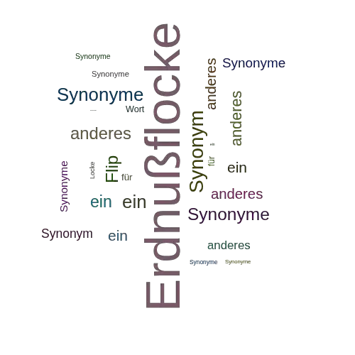 Ein anderes Wort für Erdnußflocke - Synonym Erdnußflocke