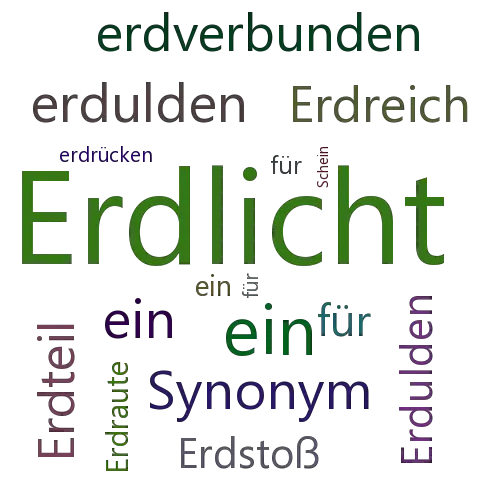 Ein anderes Wort für Erdschein - Synonym Erdschein