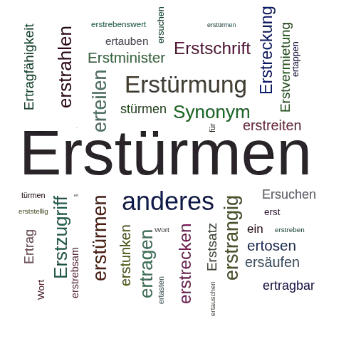 Ein anderes Wort für Erstürmen - Synonym Erstürmen