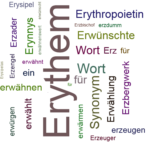Ein anderes Wort für Erythem - Synonym Erythem