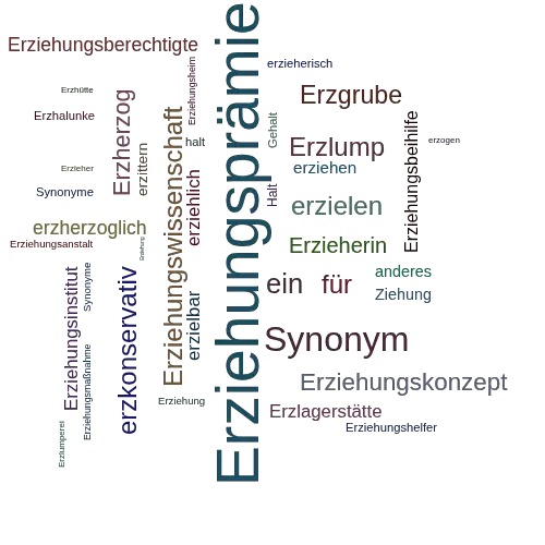 Ein anderes Wort für Erziehungsgehalt - Synonym Erziehungsgehalt