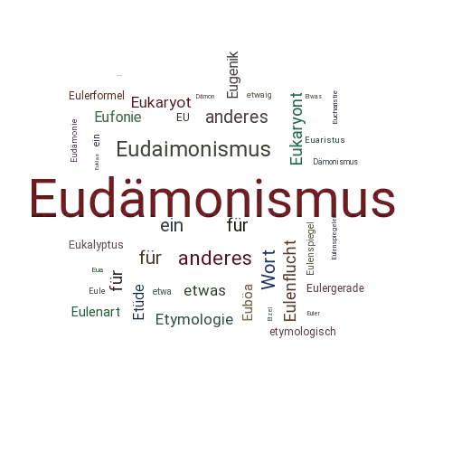 Ein anderes Wort für Eudämonismus - Synonym Eudämonismus