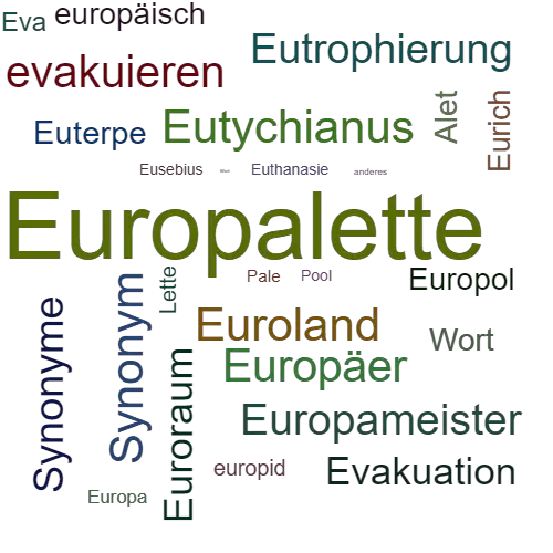 Ein anderes Wort für Europoolpalette - Synonym Europoolpalette