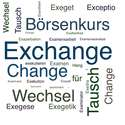 Ein anderes Wort für Exchange - Synonym Exchange