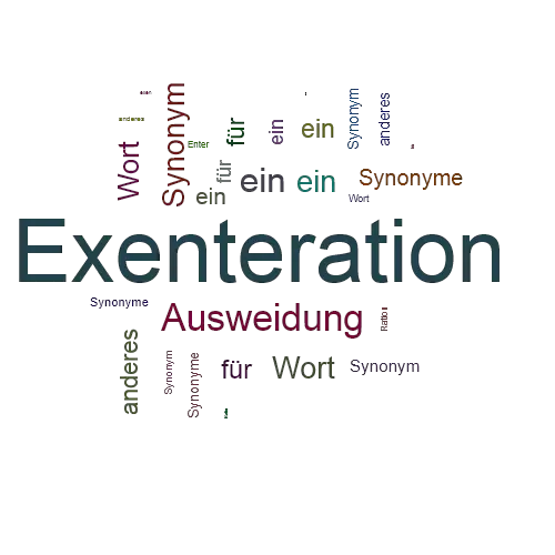 Ein anderes Wort für Exenteration - Synonym Exenteration