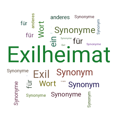 Ein anderes Wort für Exilheimat - Synonym Exilheimat