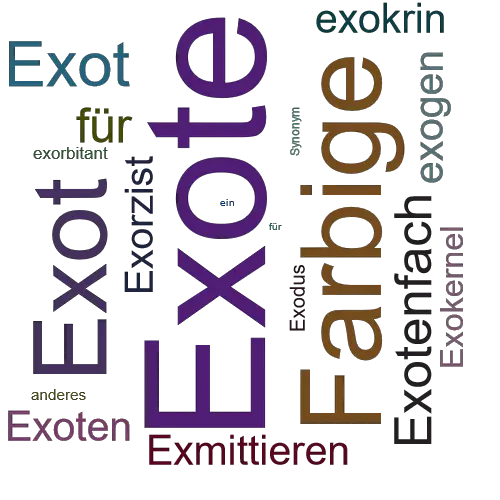 Ein anderes Wort für Exote - Synonym Exote