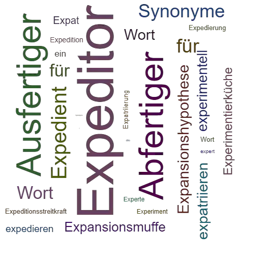 Ein anderes Wort für Expeditor - Synonym Expeditor