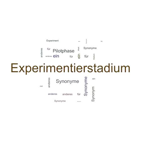 Ein anderes Wort für Experimentierstadium - Synonym Experimentierstadium