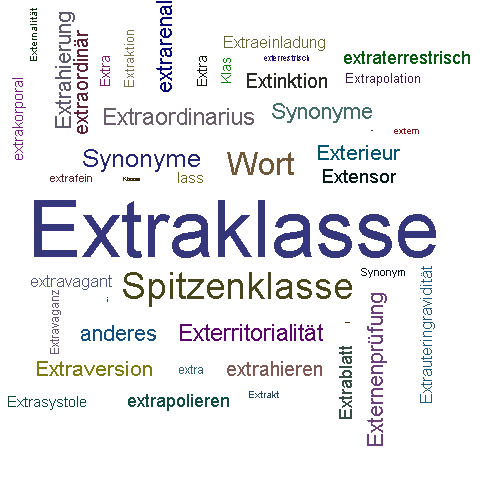 Ein anderes Wort für Extraklasse - Synonym Extraklasse