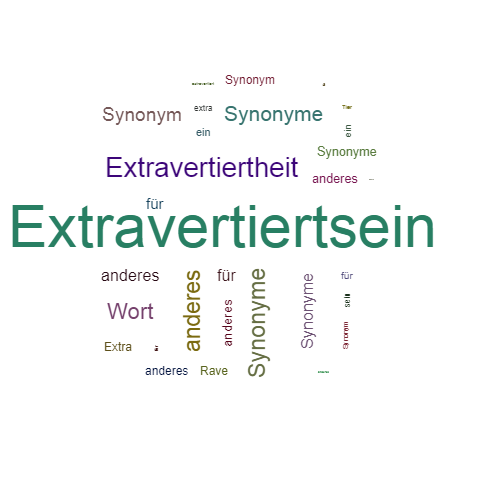 Ein anderes Wort für Extravertiertsein - Synonym Extravertiertsein