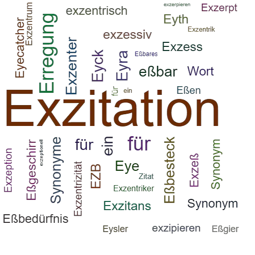 Ein anderes Wort für Exzitation - Synonym Exzitation