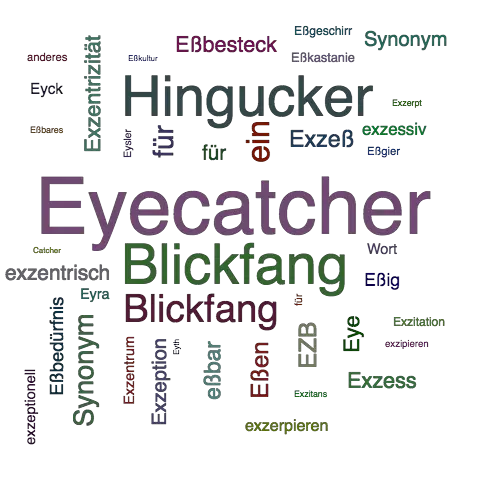 Ein anderes Wort für Eyecatcher - Synonym Eyecatcher