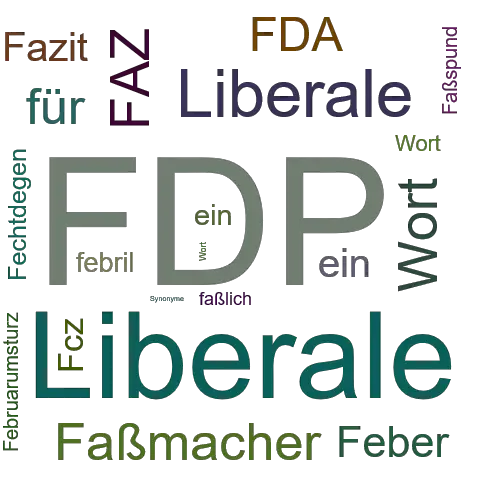 Ein anderes Wort für FDP - Synonym FDP