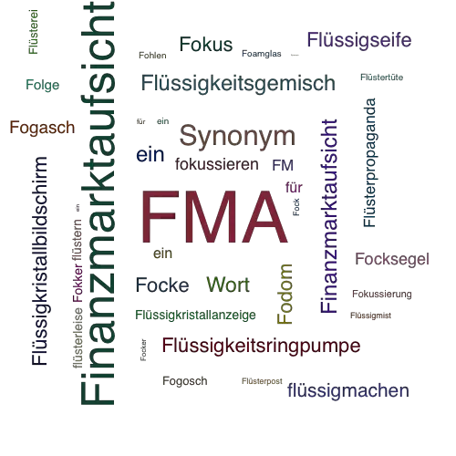 Ein anderes Wort für FMA - Synonym FMA
