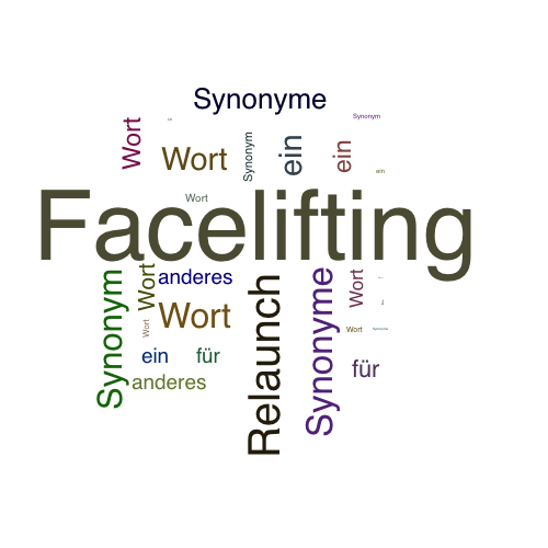 Ein anderes Wort für Facelifting - Synonym Facelifting