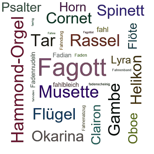 Ein anderes Wort für Fagott - Synonym Fagott