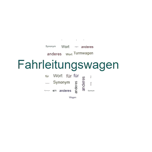 Ein anderes Wort für Fahrleitungswagen - Synonym Fahrleitungswagen