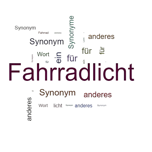 Ein anderes Wort für Fahrradlicht - Synonym Fahrradlicht