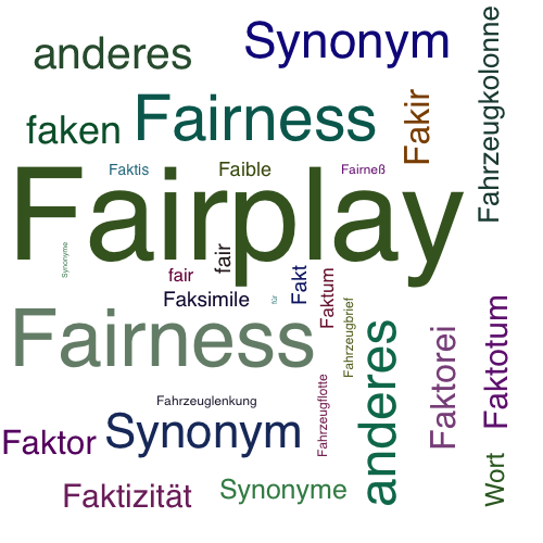 Ein anderes Wort für Fairplay - Synonym Fairplay
