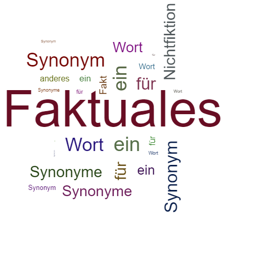 Ein anderes Wort für Faktuales - Synonym Faktuales
